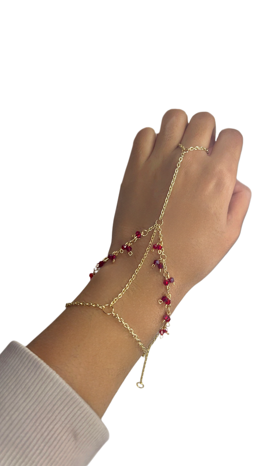 mystic beaded hand-chain