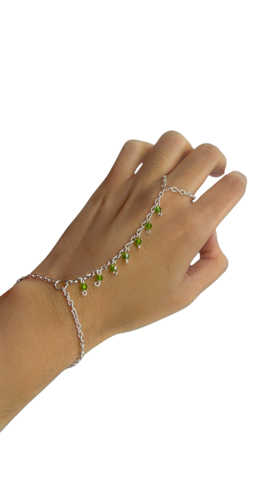 luminous beaded hand-chain